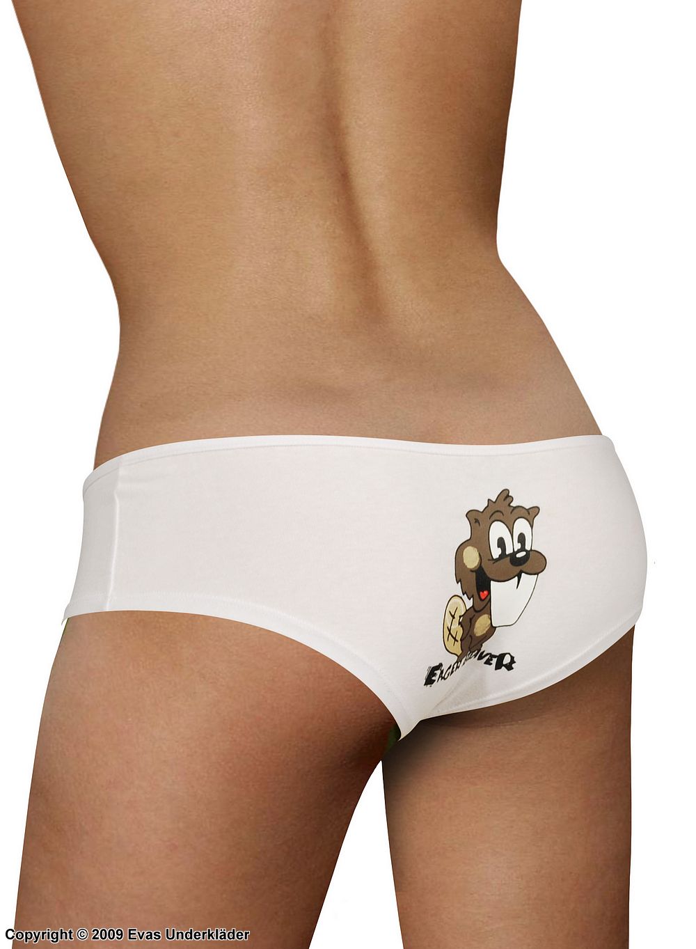 Panty with eager beaver design